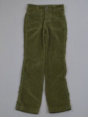 🌿 Free People Olive Corduroy Pants XS Boho Vintage Wash